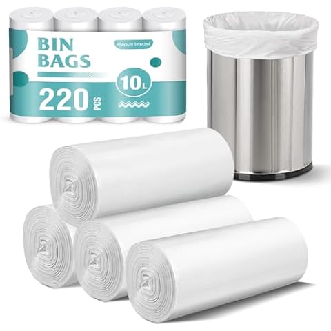 PANSUN Selected 220 Counts 10L Bin Bags Cover