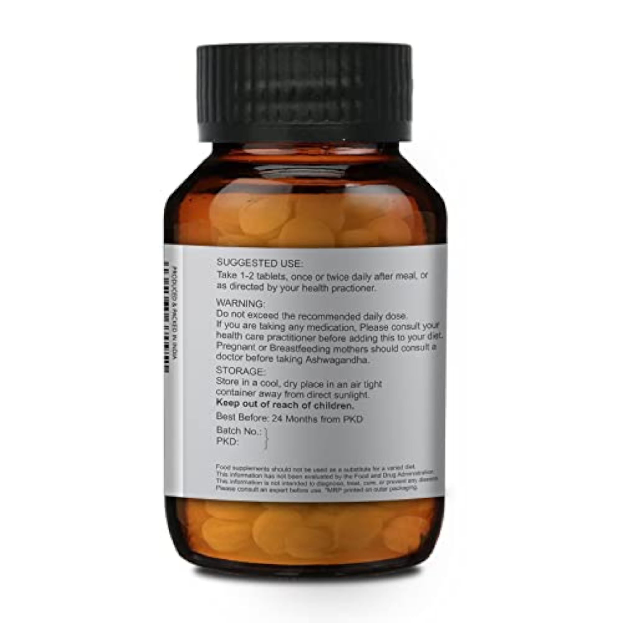 MERLION NATURALS Ashwagandha Tablets for Stress Relief