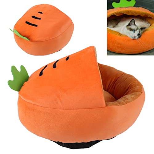 Ninho de gato quente, saco de dormir de pelúcia para animais de estimação com capuz para cachorros