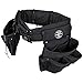 Klein Tools 5710M Electrician's Powerline Padded Tool Belt and Tool Pouch Combo, Medium, 4-Piece