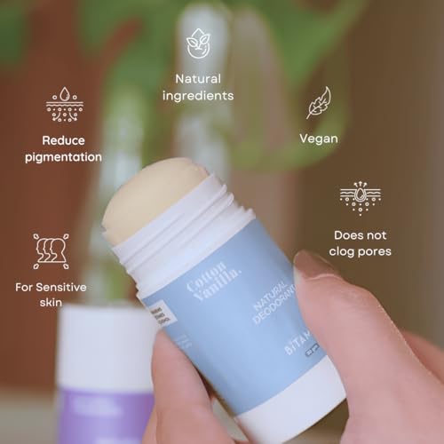 Image of Bitamin Natural Deodorant Underarm Roll On with 5% Vitamin C | Natural Deodorant for Men & Women | Made in India | No Aluminium, No Alcohol, No Parabens & No Triclosan | 8 Hour Odour Control | French Rose - 30g (Pack of 1)
