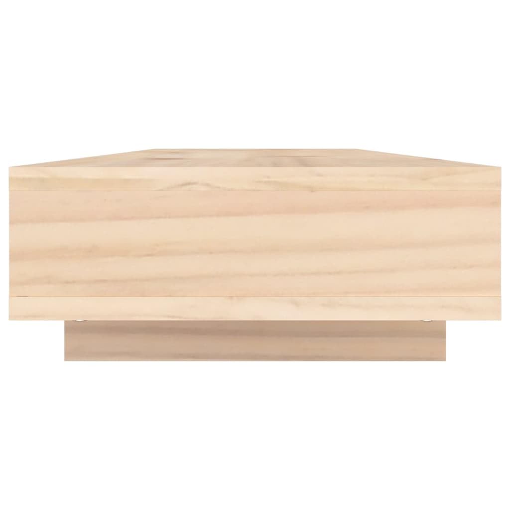 Supporto per monitor in legno di pino massiccio, 100 x 27 x 14 cm, telaio in legno con vano portaoggetti, per monitor, tavolo per laptop, scrivania in piedi per ufficio, home office