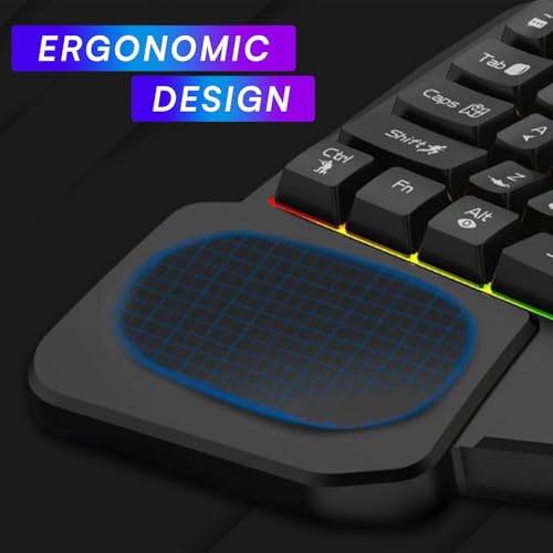 Image of Mobile Game Mini Gaming Keyboard | One Handed Portable Mini Gamer Keypad for Game Controller for Gamer (Gaming Keyboard)