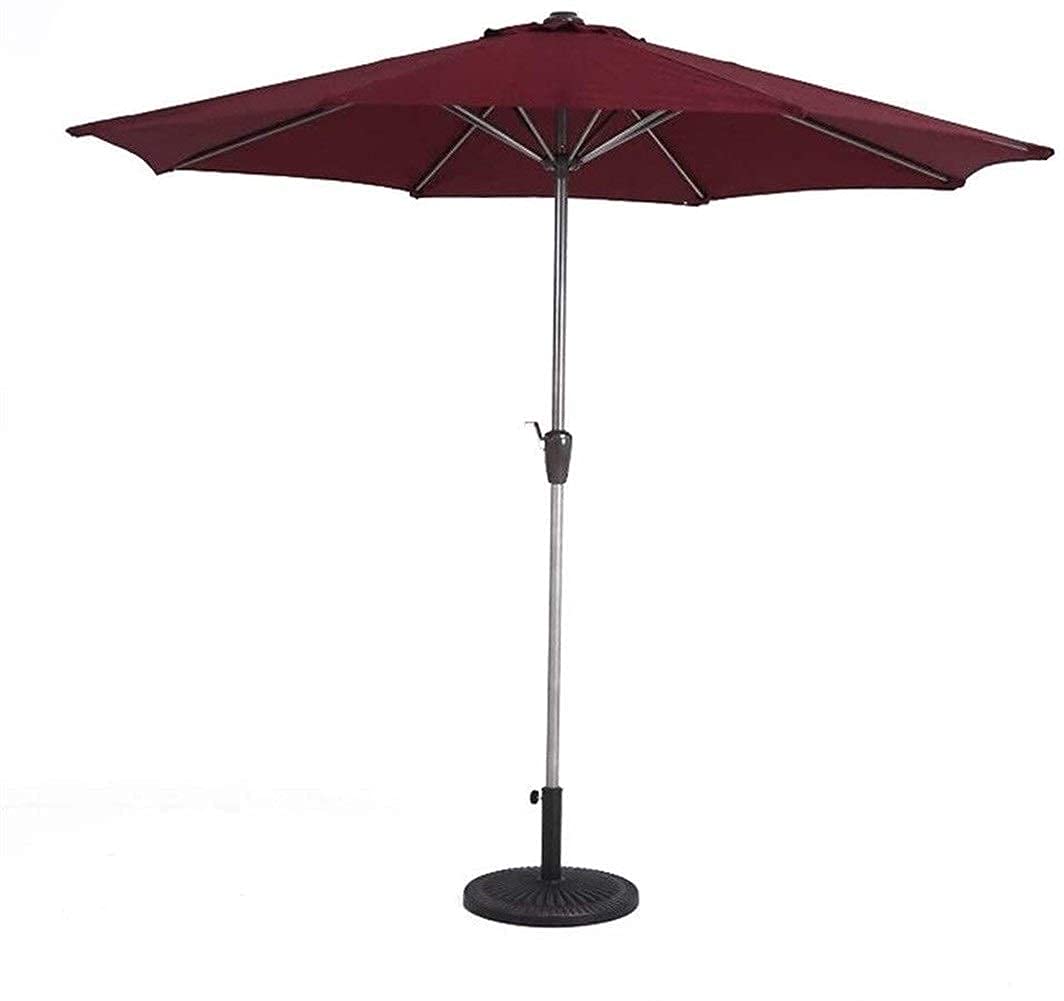 XJBTBA Stół zewnętrzny Parasol targowy Parasol słoneczny Parasole ogrodowe Parasole ogrodowe 9 stóp Patio Targowy Stół pod parasole z korbą, przenośna osłona przeciwsłoneczna na taras ogrodowy Basen