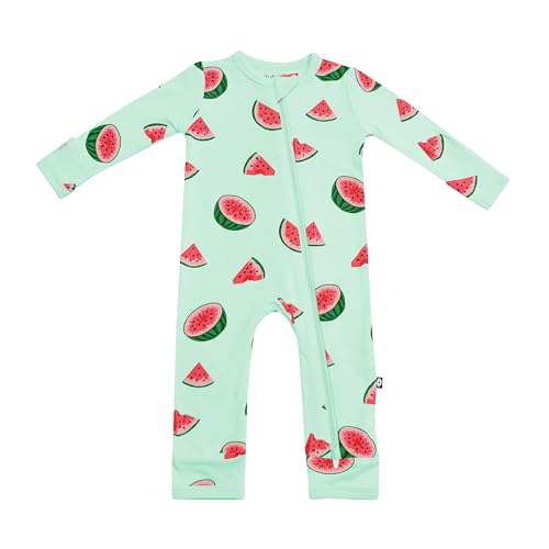 Image of KYTE BABY Unisex Rayon Made From Bamboo Zippered Rompers 0-24 Months