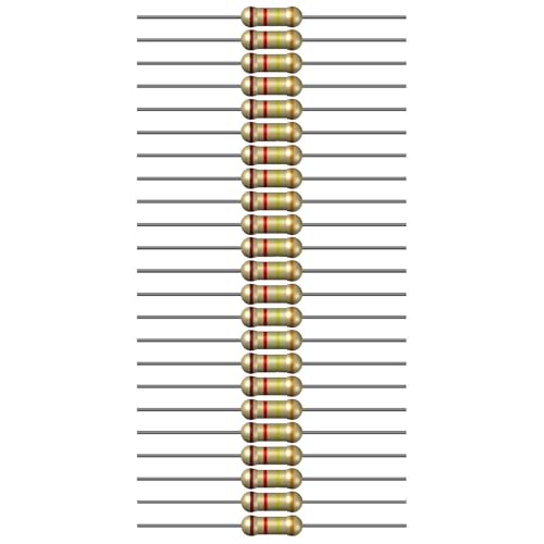 Image of 120k Ohm Resistor 1 /4W 5% Tolerance, Pack of 100 (120k Ohm)
