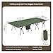 XHYKJEU Camping Cot Ultralight Folding Bed Wide Portable High-Low Dual-Purpose 90 80 65cm Foldable Sleeping(4 Leg cot Green 90cm)