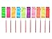 Tweal Rubans de Danse,10 Pack Ruban de Gymnastique Rythmiques Streamer Enfants pour la Formation Artistique Baton de Danse(10 Couleurs)