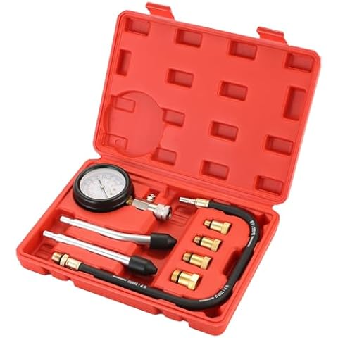 DASBET 8PCS Petrol Engine Cylinder Compression Tester Kit Cover