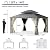 UDPATIO 12' x 14' Hardtop Gazebo, Outdoor Aluminum Gazebo with Galvanized Steel Double Roof, Permanent Metal Canopy with Netting and Curtains for Patio, Garden, Lawn, Backyard, Deck, Beige