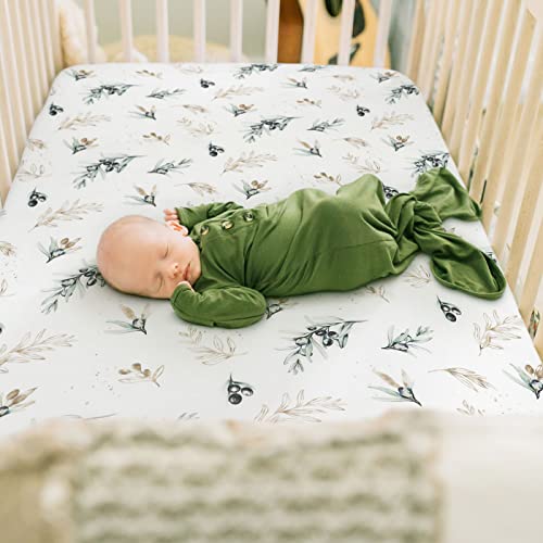 Grssder Stretchy Ultra Soft Jersey Knit Fitted Crib Sheets Set 2 Pack thumb #1