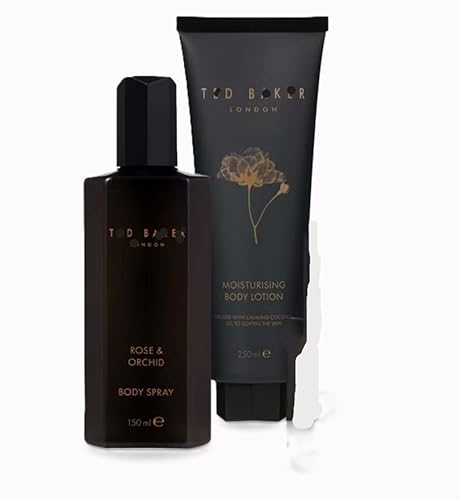 Women Rose And Orchid Body Bundle by Ted B Body Spray 150ml, Roose And Orchid Body Lotion 250ml