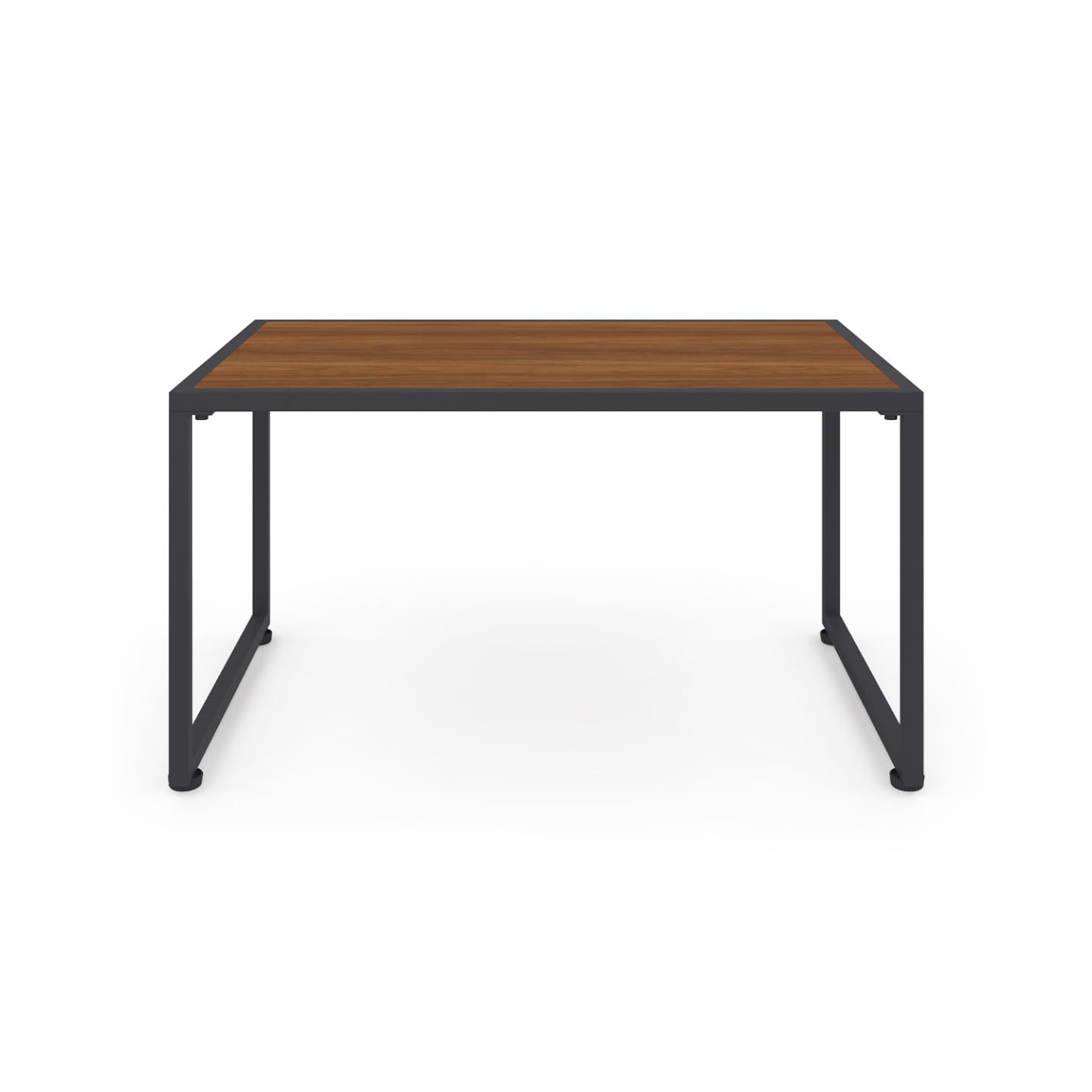 IDMarket - Salon de Jardin Bas Rio 4 Places Structure métal Gris Anthracite, Cordage rotin et Coussins Gris
