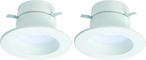 HALO RL - Lámpara de techo empotrable LED integrada de 4 pulgadas en CCT seleccionable (2700K-5000K), brillo extra (915 lúmenes) (paquete de 2) 5