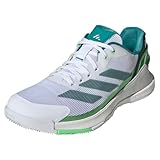 adidas Men's Crazyquick Padel Shoes White/Aurora Ivy/Lime Burst 13 Medium