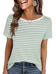 Light Green White Stripe