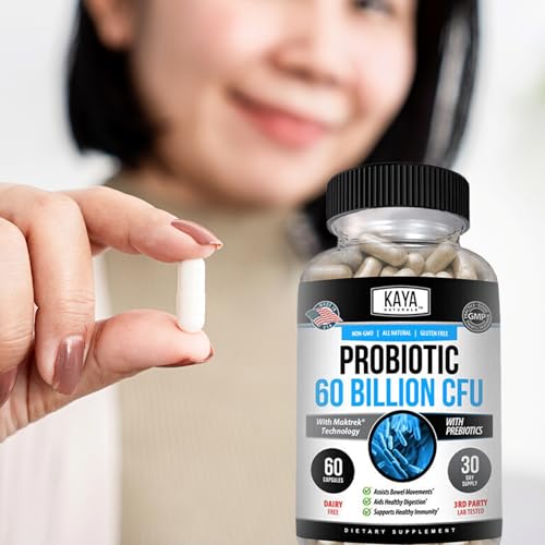 Kaya Naturals KNPRO60 Probiotic 60 Billion Cfu | Probiotics For Women, Probiotics For Men And Adults, Natural | Gut Health & Immune Support Supplement thumb #6