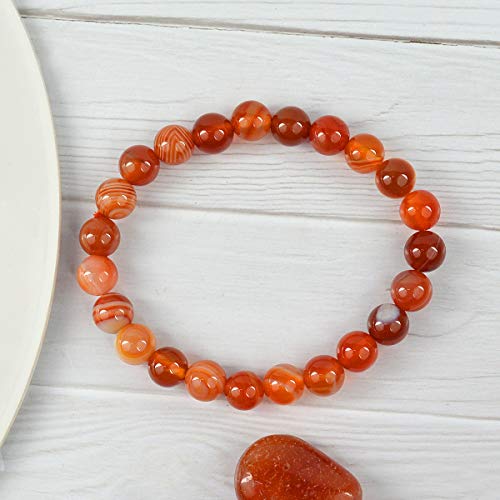 Image of Certified Natural Crystal Stone 8 mm Round Beads Bracelet for Men & Women | Reiki Charged Gemstone Bracelet | Multiple Stone Variants Available