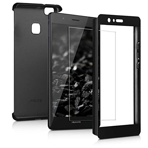 kwmobile Funda Compatible con Huawei P9 Lite - Carcasa Protectora con Protector de Pantalla - Cover con Protector Duro