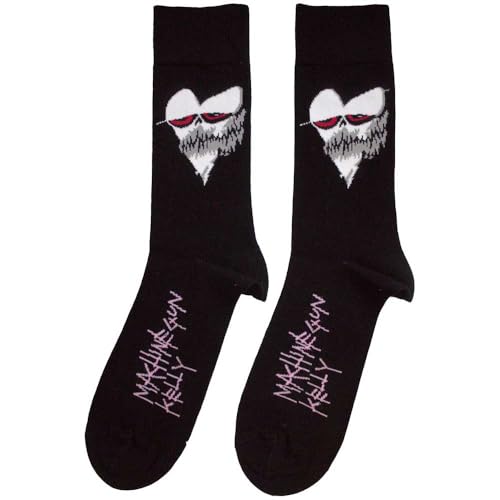 Rock Off officially licensed products Machine Gun Kelly Heart Face Ankle Chaussettes Size One Size