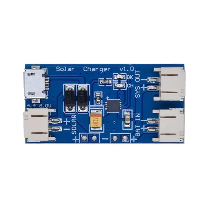 Solar Charger Board v1.0 with Micro USB and JST Connectors (Pack of 1)-image-0