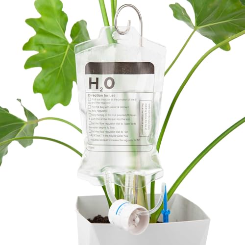 Plant Iv Drip Watering System 350ml Iv Plant Watering Bag for 1~3 Day Used