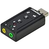 ADAPTADOR PLACA DE SOM USB 7.1 CANAIS VIRTUAL AUSB71 - VINIK