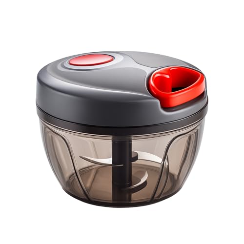 Image of Manual Chopper for Kitchen 450 ml | Onion Chopper Manual | Vegetable Chopper for Kitchen | Chopper for Kitchen Use (Grey)