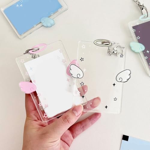 Photocard Holder Korean Popular Photo Card Holder Keychain Identity Card Holder Pendant Keychain Student Card Sleeve3