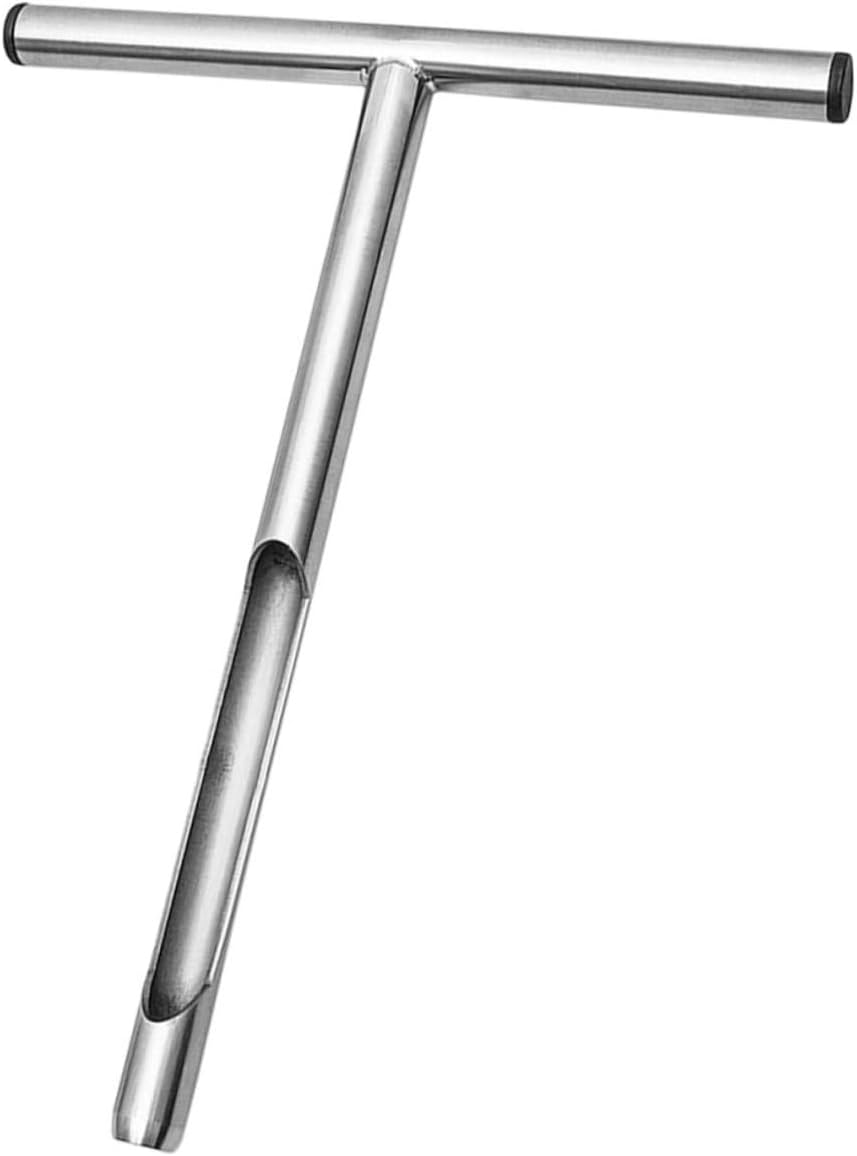 Kisangel Stainless Steel Soil Sampler Probe for Ph Tester Soil Lawn Garden t Handle