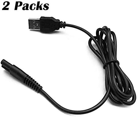 Akiimy 2 Packs 4ft Replacement USB Charging Cable Power Cord for Philips Norelco Shaver Razor RQ310 320 330 S311 312