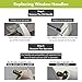 Ideal Security Fold-Down-Handle Window Cranks, Replacement for Standard Casement Window Handles with 11/32