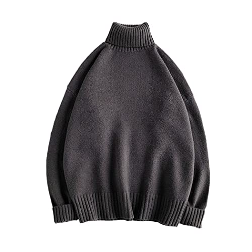 Pull d'hiver chaud en tricot haut de gamme à col roulé classique