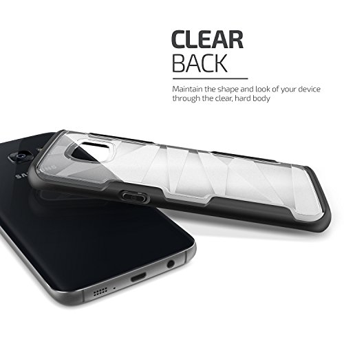 Galaxy S7 Edge Case, Vrs Design [Shine Guard][Black] - [Clear Frost][Rugged Protection] For Samsung S7 Edge #TOP1