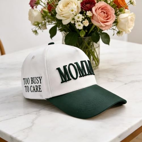 Image of Mommin' Vintage Trucker Hat Embroidered Baseball Cap for Women Great Gift for Mom & Women