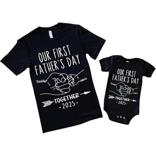 Personalized First Father's Day Outfit – Custom Matching Set for