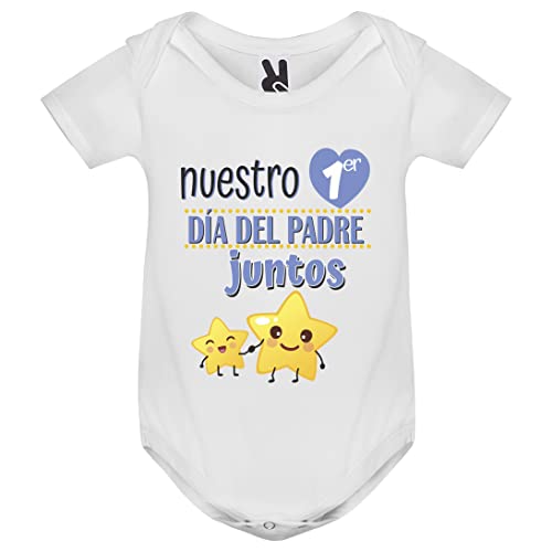 QCM PRODUTOS PERSONALIZADOS Body bebé | Especial regalo para Papá | Regalo original para el día del padre (Primer día del Padre)