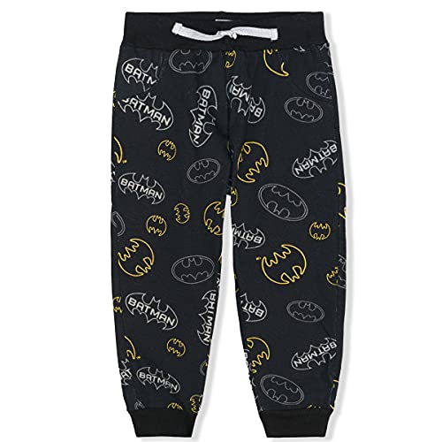 Batman Boys’ 2 Pack Jogger Pants For Toddler And Little Kids – Grey/Black #TOP1