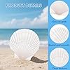 36PCS Natural Scallop Shells for Crafts, 2-3 Inch White Sea Shells for Decorating, Genuine Beach Seashells for DIY Craft Making, Painting, Cooking, Ocean Themed Party Supplies & Decorations #2