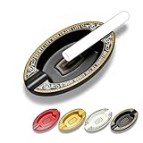 Aschenbecher für den Außenbereich, Taschenaschenbecher, exquisit, aus Kunstharz, mit Logo und schönem Rand, Aschenbecher für Reisen (schwarz)