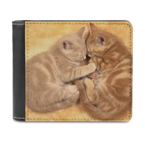 Lovely Cats Fashion Bifold Wallets for Men Women Slim & Thin Credit Card Holder Wallet Purse
