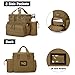 DSLEAF Tactical Gun Range Bag with 3 Pistol Cases, Gun Duffle Range Bag with 12X Magazine Slots and Extra Pockets for Shooting and Hunting
