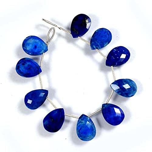 Lapis lazuli bleu profond naturel en briolettes facettées de qualité rare