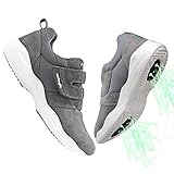 👣🌎Suela de goma. Desconocido Zapatos de Puesta a Tierra con Gamuza Artificial Terapia de Puesta a Tierra Superior Zapatilla conductora de Gancho y Bucle para Hombres y Mujeres
