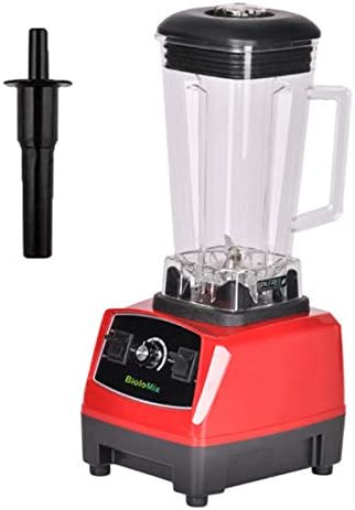 Uhruolo Blender Smoothie Maker, 2200W Commercial Blender with 45,000 RPM High Speed, 4 Blending Presets for Ice/Nuts/Soup/Sauce, Green Fruit Smoothies,Red
