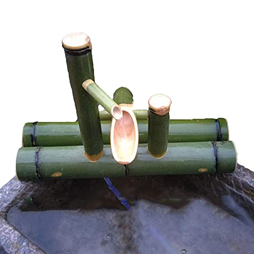 DDNGEJ Fuente Decorativa de 2 Niveles, Fuente de Agua, Cascada, para Exterior, jardín, Decorativa, con Bomba, Longitud 55 cm, decoración