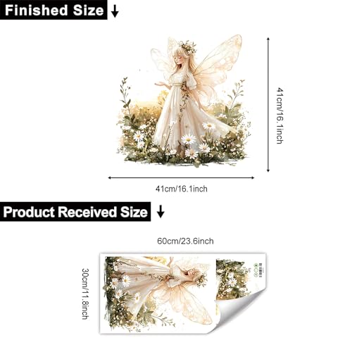 Vinilo decorativo Angel Girl Butterfly Fairy para pared miniatura 3