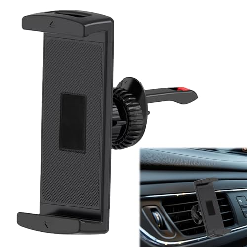 Menibeuty Porta tablet auto, griglie di ventilazione supporto tablet auto, supporto per cellulare auto, supporti tablet auto Cruscotto girevole a 360° Z Fold(Nero)