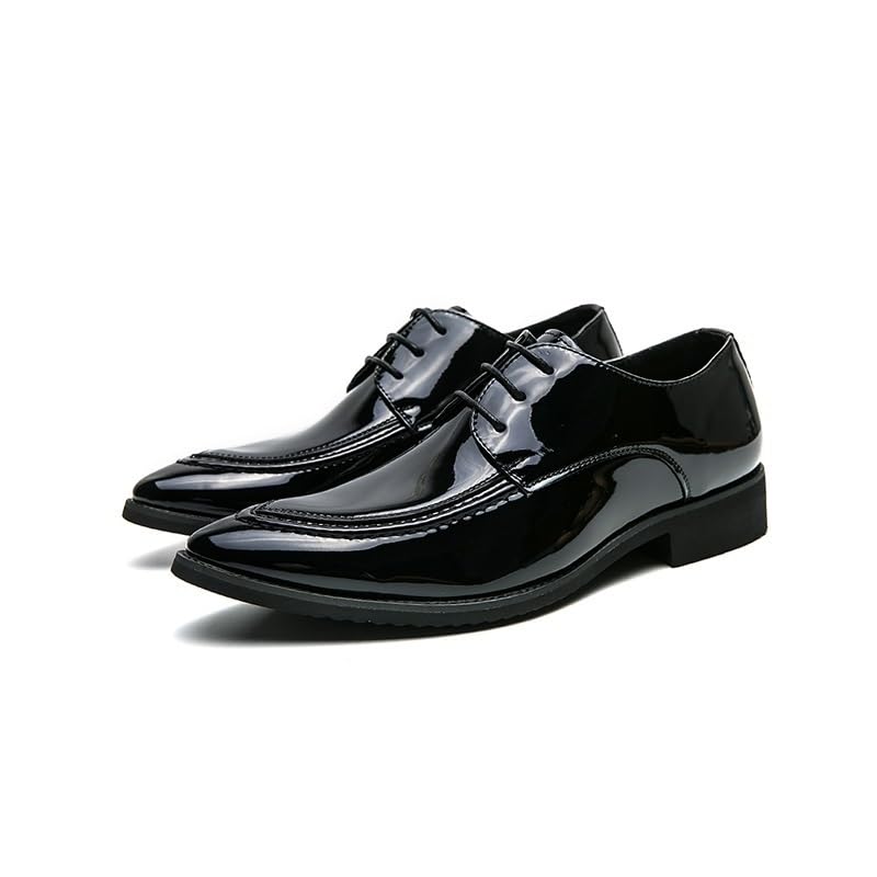 Formal Shoes for Mens Synthetic Leather Casual Fashion Lace Up Block Heel Party Breathable2