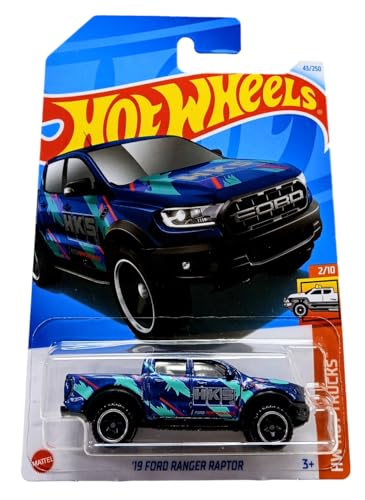 Hot Wheels - '19 Ford Ranger Raptor, HW Hot Trucks 2/10 Azul miniatura 1